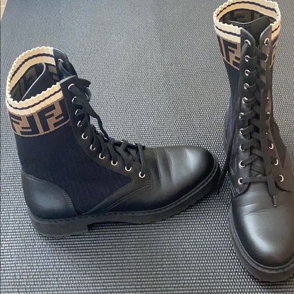 fendi sock combat boots